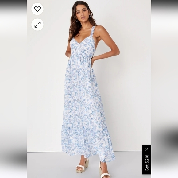 Lulu's My Love Story Maxi Dress - Picture 1 of 7